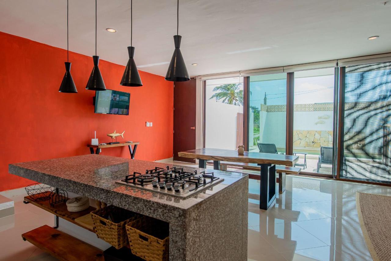 97982 New Modern Villa, Private Pool, High Internet Speed, 2 Blocks From The Beach Chicxulub Exterior photo
